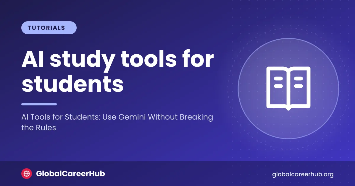 AI tools for students: a student using an AI study tool to quiz their own notes