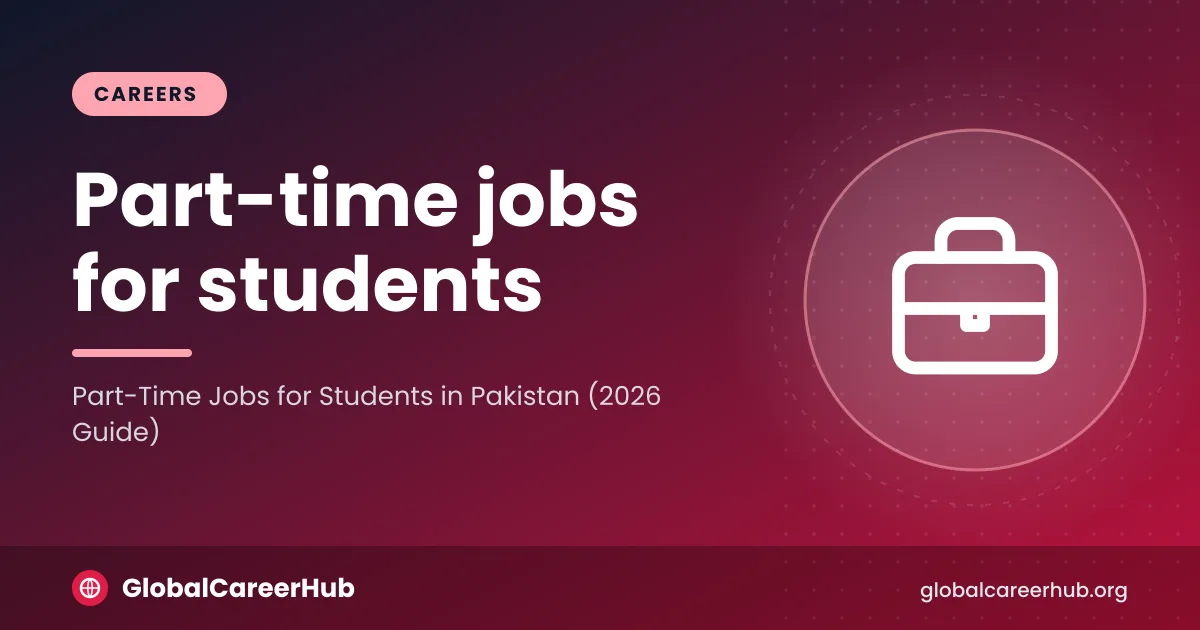 Part-time jobs for students in Pakistan: a student finishing a shift after university classes