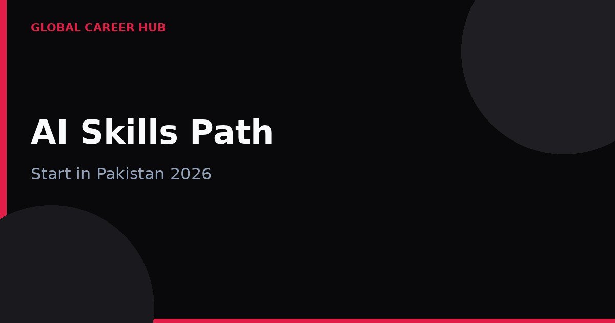 AI skills path for beginners in Pakistan in 2026